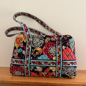 Vera Bradley Navy “Happy Snails” Quilted Shoulder Bag